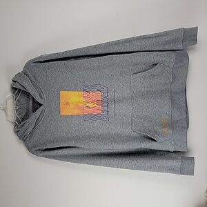 Brooklyn Cloth Gray w/ Orange Graphic Hoodie Christian Religious L
